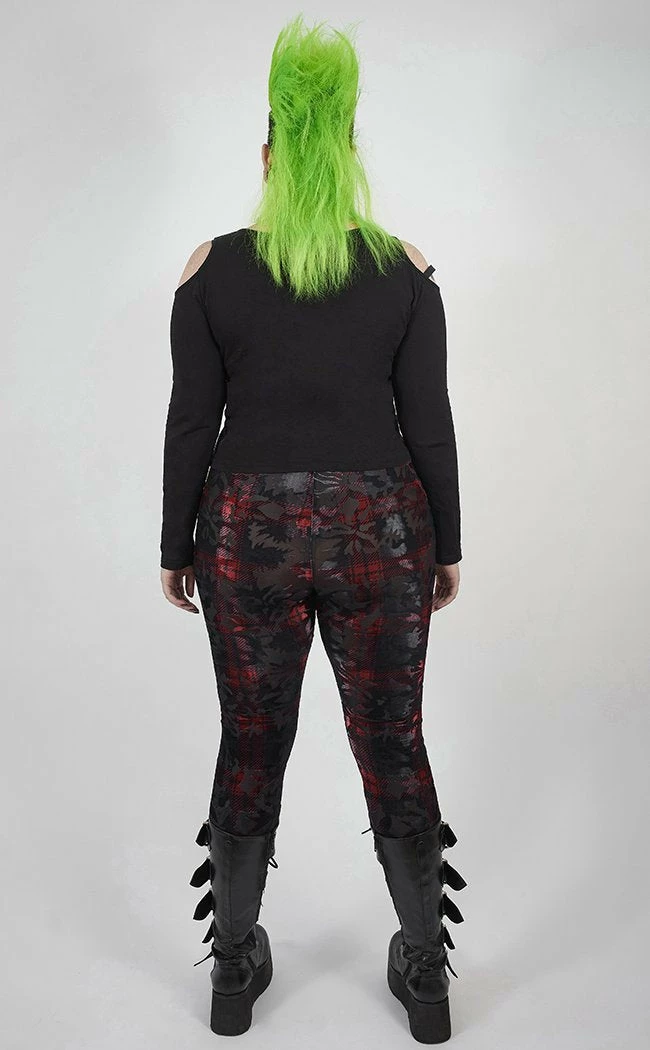 Punk Rave Kenning Velvet Leggings | Plus Size Clothing 6 Punk Rave Kenning Velvet Leggings | Plus Size Clothing