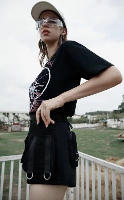 Punk Rave Clothing Kinetic Bondage Shorts