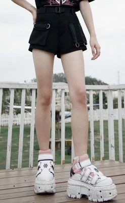 Punk Rave Clothing Kinetic Bondage Shorts