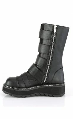 Demonia LILITH-211 Black Vegan Leather Boots