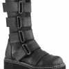 Demonia LILITH-211 Black Vegan Leather Boots 2 Demonia LILITH-211 Black Vegan Leather Boots