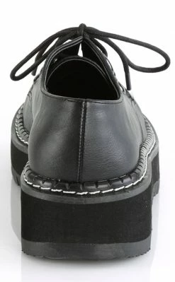 Demonia LILITH-99 Black Vegan Leather Oxford Lace Up Shoe Shoes