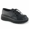 Demonia LILITH-99 Black Vegan Leather Oxford Lace Up Shoe Shoes