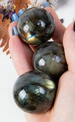 Crystals Witchcraft Labradorite Spheres