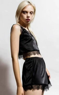 Killstar Lace Of Spades Satin Set 10 Killstar Lace Of Spades Satin Set