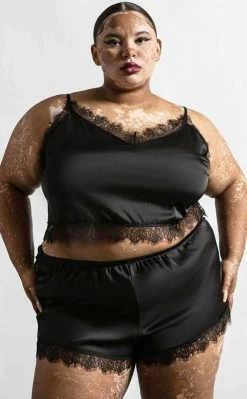 Killstar Lace Of Spades Satin Set