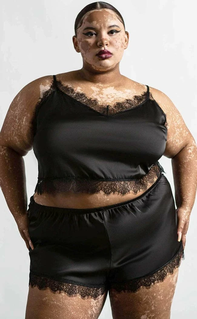 Killstar Lace Of Spades Satin Set 6 Killstar Lace Of Spades Satin Set