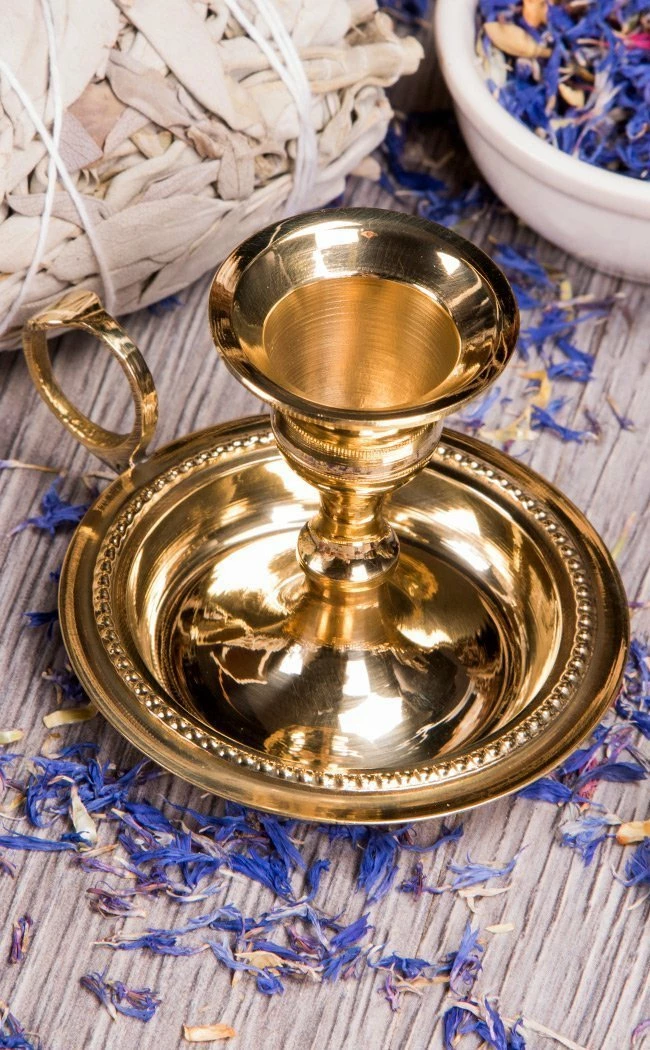 Candles New Arrivals Languid Flicker Candle Holder | Brass 5 Candles New Arrivals Languid Flicker Candle Holder | Brass