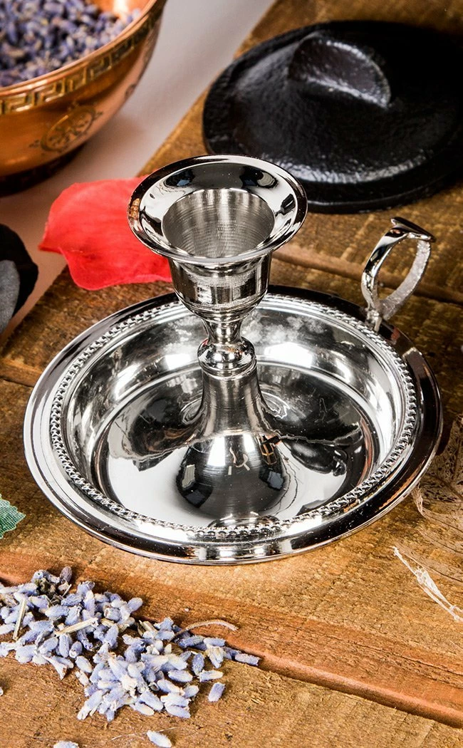 Candles New Arrivals Languid Flicker Candle Holder | Silver 4 Candles New Arrivals Languid Flicker Candle Holder | Silver