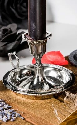 Candles New Arrivals Languid Flicker Candle Holder | Silver 8 Candles New Arrivals Languid Flicker Candle Holder | Silver