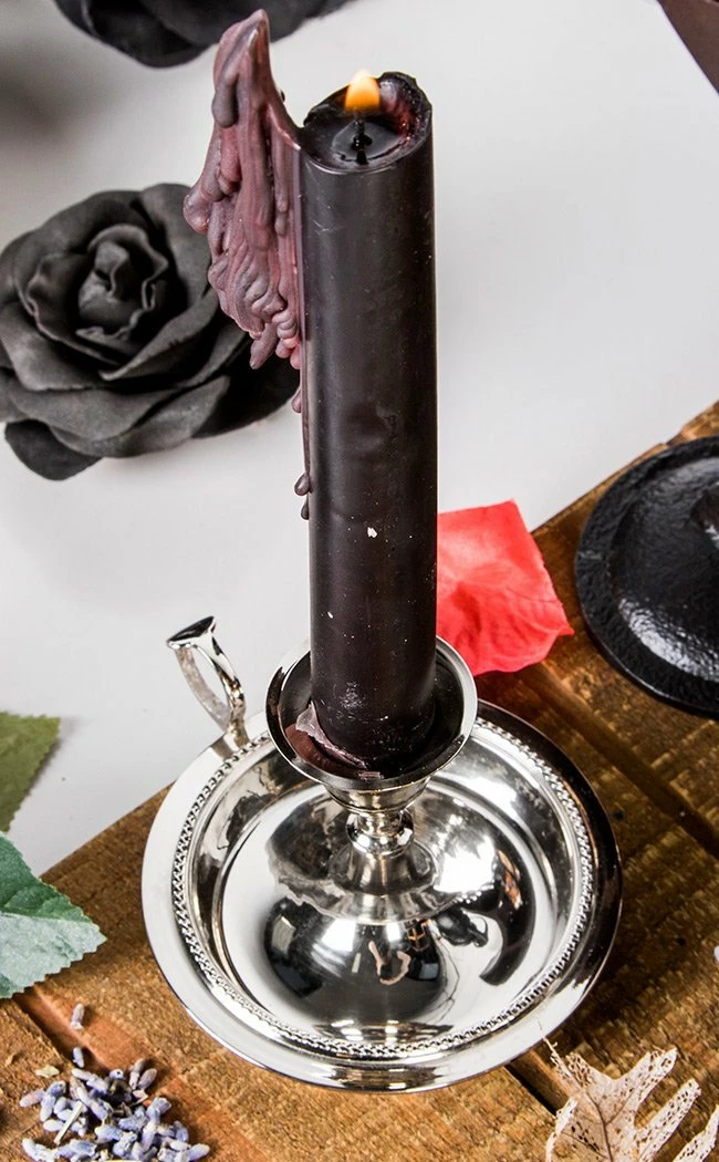 Candles New Arrivals Languid Flicker Candle Holder | Silver 6 Candles New Arrivals Languid Flicker Candle Holder | Silver