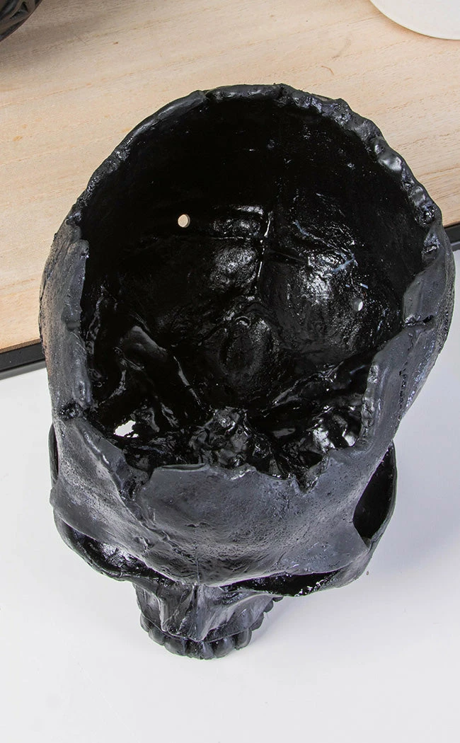 Sarah Mudle Home & Gifts Large Skull Planter | Black 5 Sarah Mudle Home & Gifts Large Skull Planter | Black