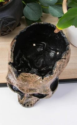 Sarah Mudle Large Skull Planter | Rose Gold