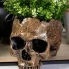 Sarah Mudle Large Skull Planter | Rose Gold