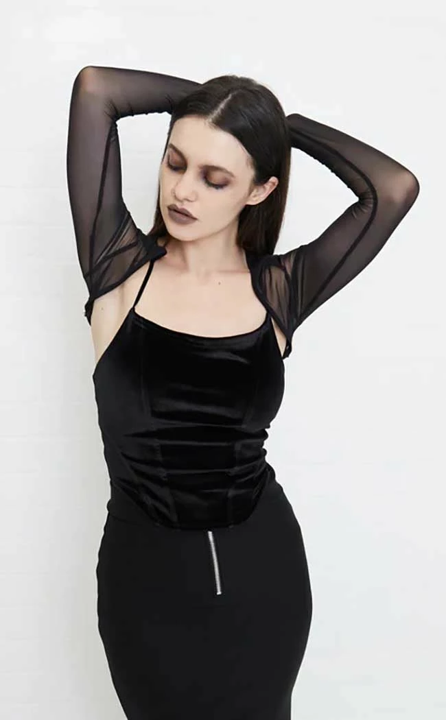 Mary Wyatt Lealu Mesh Shrug Top 5 Mary Wyatt Lealu Mesh Shrug Top