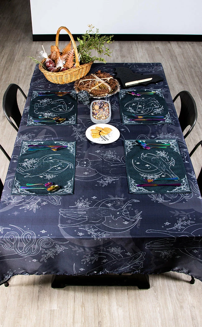 The Haunted Mansion Les Familiers Large Tablecloth Home & Gifts 4 The Haunted Mansion Les Familiers Large Tablecloth Home & Gifts