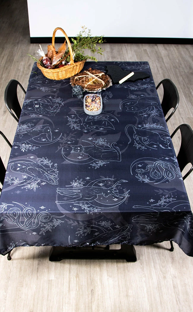 The Haunted Mansion Les Familiers Large Tablecloth Home & Gifts 5 The Haunted Mansion Les Familiers Large Tablecloth Home & Gifts