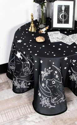 The Haunted Mansion Les Familiers Round Tablecloth