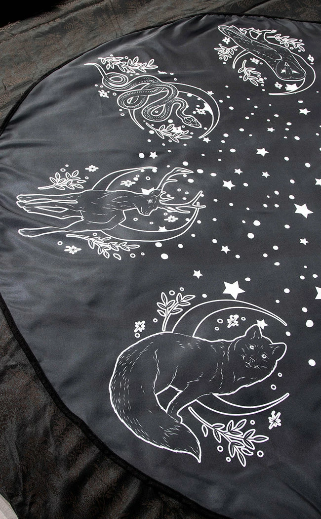 The Haunted Mansion Les Familiers Round Tablecloth 7 The Haunted Mansion Les Familiers Round Tablecloth