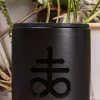 Death By Plants Home & Gifts Leviathan Cross Plant Pot | Black On Black