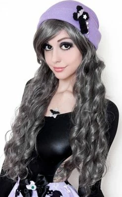 Rockstar Wigs Lily Long Grey & Silver Wavy Wig Beauty