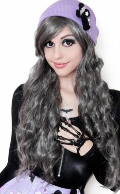 Rockstar Wigs Lily Long Grey & Silver Wavy Wig Beauty