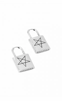 Killstar Locked Away Earrings Accessories
