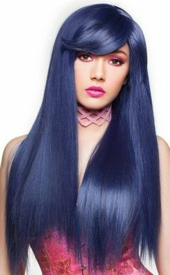 Rockstar Wigs Beauty Lolita Doll Bella Blue Black Wig
