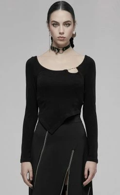 Punk Rave Love Bites Asymmetrical Top