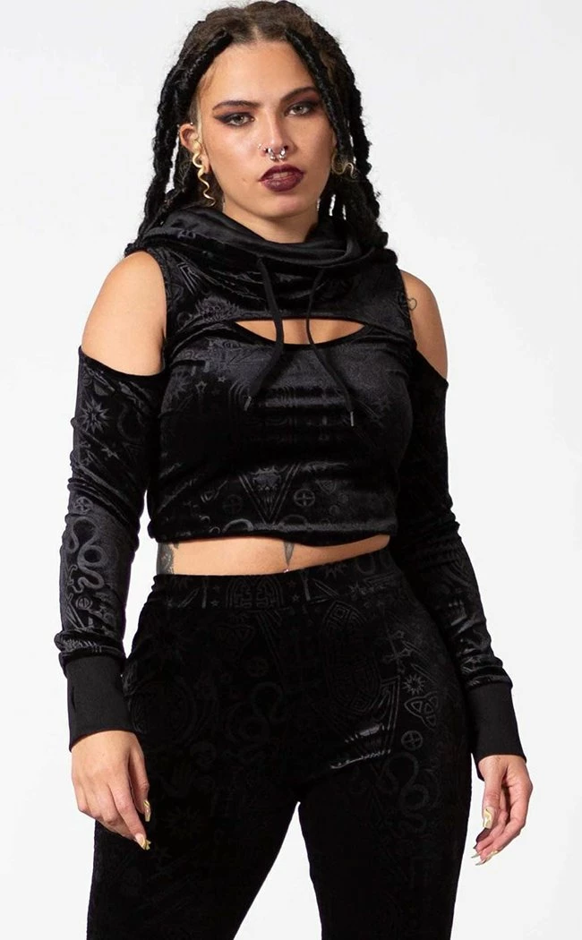 Killstar Clothing Lowkey Velvet Top 4 Killstar Clothing Lowkey Velvet Top