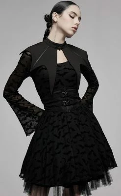 Punk Rave Clothing Lucretia Batwing Collar