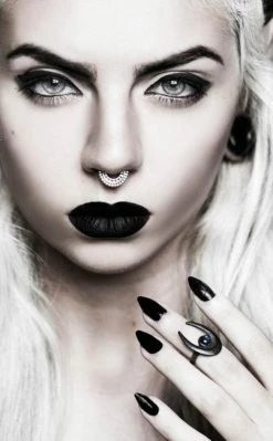 Rogue & Wolf Lupus Midi Ring In Slate Steel