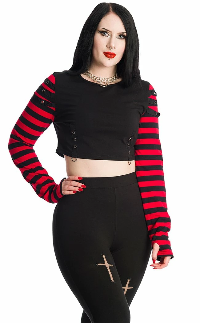 Banned Apparel Lycoris Top | Red Clothing 3 Banned Apparel Lycoris Top | Red Clothing