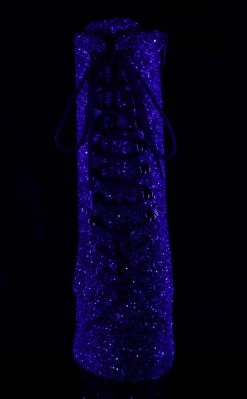 Pleaser Pole Shoes MOON-1020MER Purple Black Ombre Glitter Heels