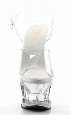 Pleaser MOON-708 Clear Heels Pole Shoes
