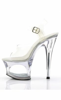 Pleaser MOON-708DM Clear Heels
