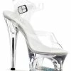 Pleaser MOON-708DM Clear Heels