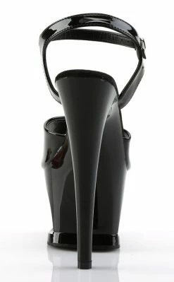 Pleaser MOON-709 Black Patent Heels Pole Shoes