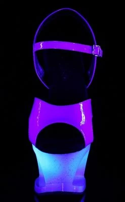 Pleaser MOON-711MER Blue Shifting Blue Ombre Heels