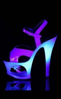 Pleaser MOON-711MER Blue Shifting Blue Ombre Heels