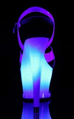 Pleaser MOON-711MER Blue Shifting Blue Ombre Heels