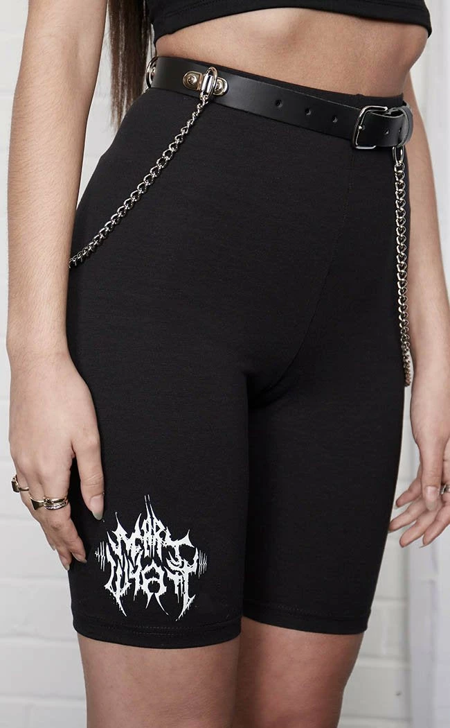 Mary Wyatt Clothing MW Metal High Waist Legging Shorts 3 Mary Wyatt Clothing MW Metal High Waist Legging Shorts