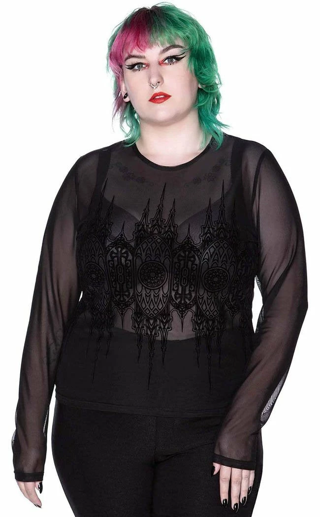 Killstar Madeline Mesh Top Clothing 5 Killstar Madeline Mesh Top Clothing