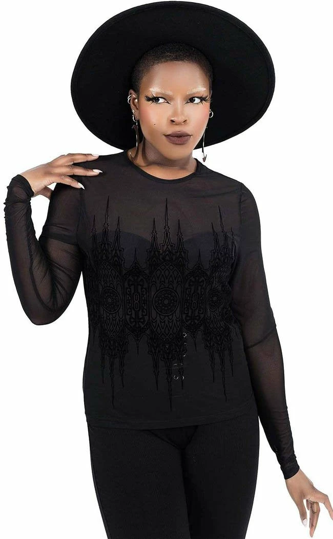 Killstar Madeline Mesh Top Clothing 6 Killstar Madeline Mesh Top Clothing