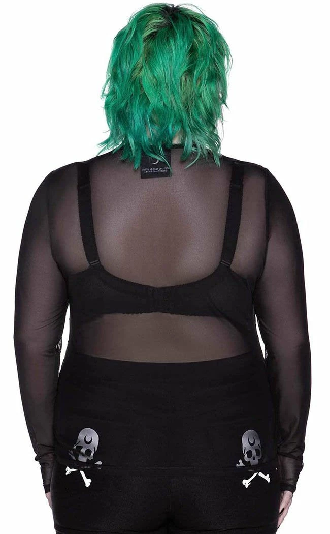 Killstar Madeline Mesh Top Clothing 7 Killstar Madeline Mesh Top Clothing