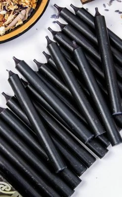 Magic Mini Candles | Black | Packet Of 20
