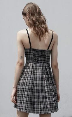 Punk Rave Magpie Plaid Dress Clothing