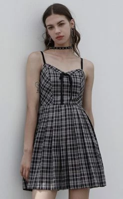Punk Rave Magpie Plaid Dress Clothing