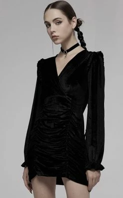 Punk Rave Clothing Malice Velvet Mini Dress