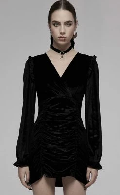 Punk Rave Clothing Malice Velvet Mini Dress